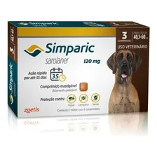 Combo Antipulgas Simparic 120mg De 40kg Até 60kg 3 Comp Foto mini 1