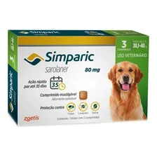 Combo Antipulgas Simparic 80mg Cães 20kg Até 40kg - 3 Comp Foto mini 1