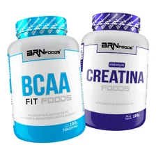 Combo Bcaa 100gr + Creatina 100gr - Brn Foods Sabor Natural Foto  mini 1