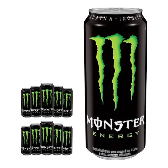 Combo Com 10 Latas Energético Monster Tradicional 473ml Foto 1