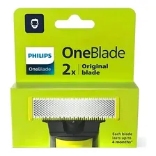 Combo Com 2 Laminas Refil Barbeador Philips One Blade Qp210 Foto  mini 1