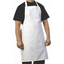 Combo Com 3 Avental Branco Impermeável Pvc de Cozinha, Açougue, Peixaria, Churrasco Foto mini  2