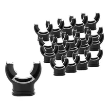 Combo Conjunto 20 Unidades Bocal Borracha, Regulador Snorkel Cor Preto Foto mini 1