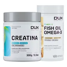 Combo Creatina Dux Nutrition 300g + Fish Oil 120 Caps Omega3 Foto  mini 1