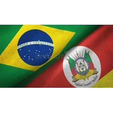 Combo Duplo 2 Bandeira Brasil 2 Bandeira Rs 1,90x1,35metros Foto mini 1
