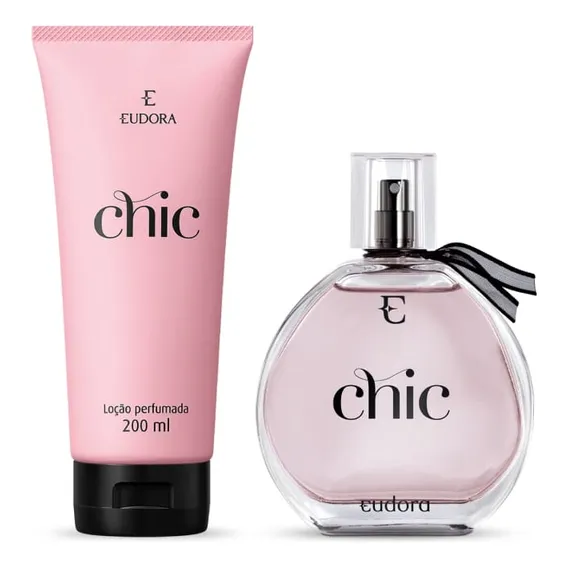 Combo Eudora Chic Col么nia 95 Hidratante 200 Eudora Foto 1
