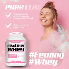 Combo Femini - Whey + Bcaa + Creatina + Colágeno + Coq Sabor Baunilha Foto mini  2