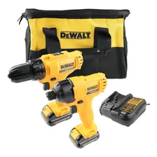 Combo Furadeira e Parafusadeira Sem Fio Dewalt, Modelo Dck199, 1 Furadeira e Parafusadeira 10mm, 1 Parafusadeira de Impacto 6,3mm, Com Bolsa de Ferramentas Dewalt, 2 Baterias 12V, 1 Carregador , Bivol Foto mini 2