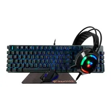 Combo Gamer Teclado Mecânico + Mouse + Headset + Mousepad Foto mini 1