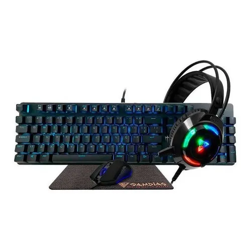 Combo Gamer Teclado Mecânico + Mouse + Headset + Mousepad Foto 1