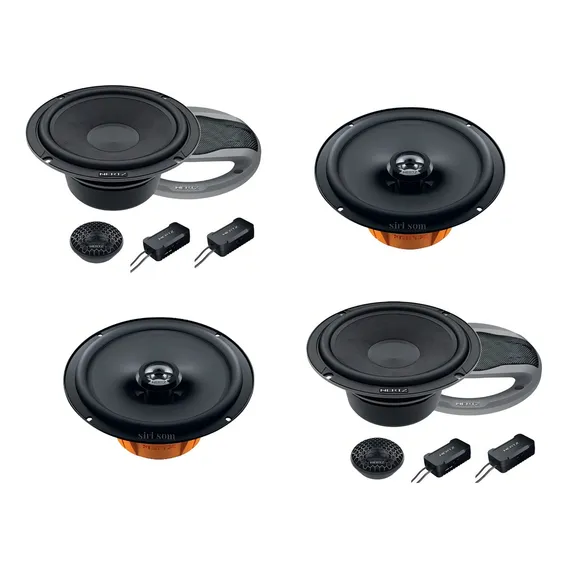 Combo Hertz Kit 2 Vias Ck 165l + Coaxial Dcx 165.3 - À Vista Cor Preto Foto 1
