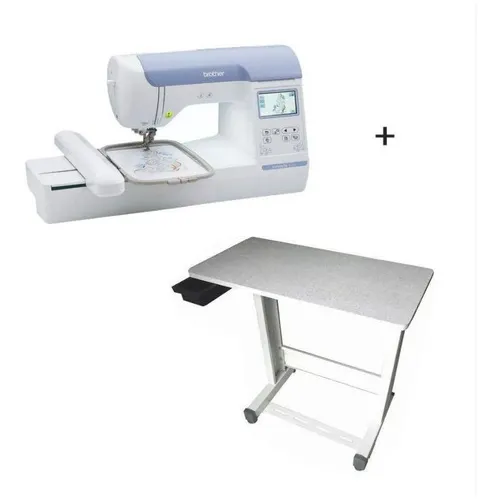 Combo - Mesa + Máquina De Bordado - Be815l - Brother - Bivol Foto 1