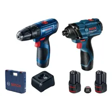 Combo Parafusadeira Furadeira+chave Impacto 12v Bivolt Bosch Foto  mini 1