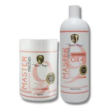 Combo Po Descolorante + Ox 40 Master Mechas Robson Peluquero Tom P贸 Branco Foto mini 1