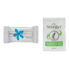 Combo Sabonetes Hotel 10 G + Shampoo 2 Em 1 Sache 10 Foto mini 1