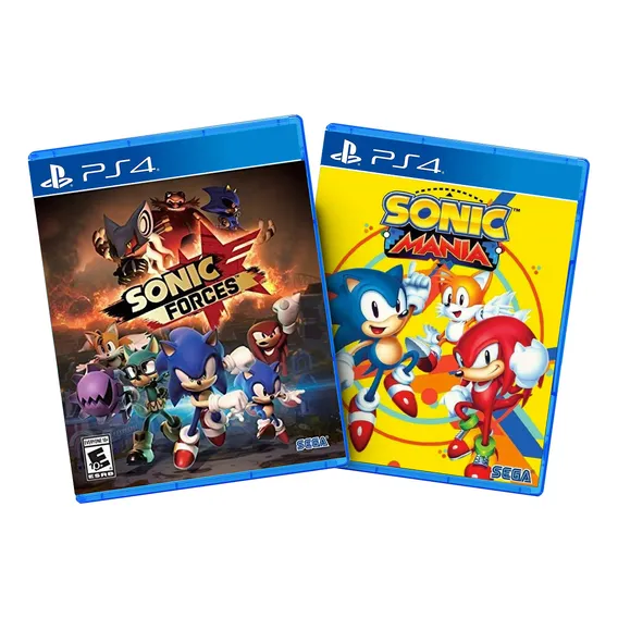 Combo Sonic Forces + Sonic Mania Ps4 Midia Fisica Foto 1