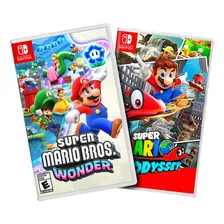 Combo Super Mario Bros Wonder E Super Mario Odyssey Switch Foto mini 1