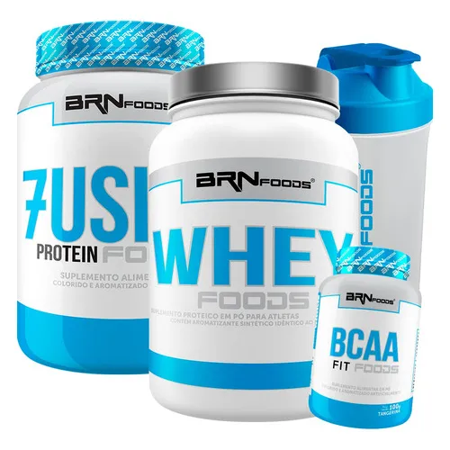Combo Suplemento: 2x Whey Protein 900g + Bcaa + Shaker Sabor Chocolate Foto 1