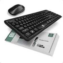 Combo Teclado E Mouse Sem Fio L2f Com Teclas Silenciosas Mouse Preto Teclado Preto Foto mini 1