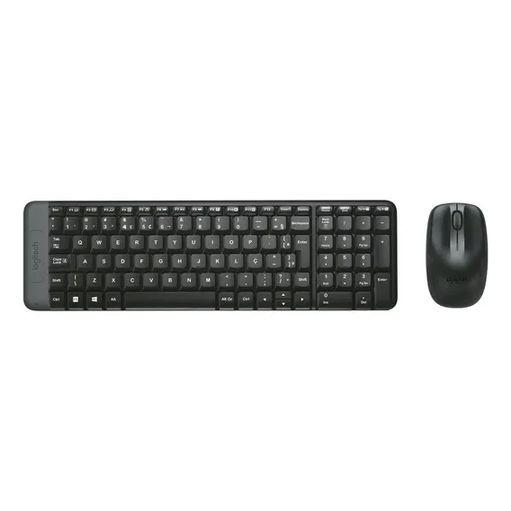 Combo Teclado e Mouse sem fio Logitech MK220 Layout ABNT2 Foto 1