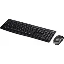 Combo Teclado E Mouse Sem Fio Logitech Mk270 Preto Foto mini 2