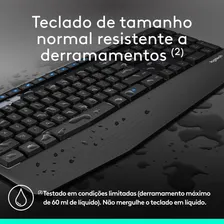 Combo Teclado e Mouse sem fio Logitech MK345 Layout ABNT2 Foto mini 4