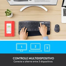 Combo Teclado e Mouse sem fio Logitech MK850 com Pilha Inclusa Foto mini 2