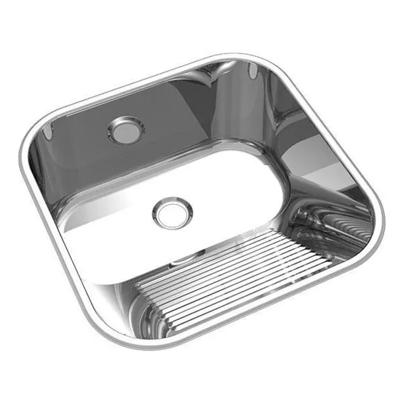 Combo Tecnocuba Cuba Inox 40x34x14cm E Tanque 40x40x20cm Cor UNICO Foto 1