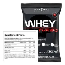 Combo Whey Protein Turbo + Bcaa + Creatina - Black Skull Sabor Baunilha Foto mini 2