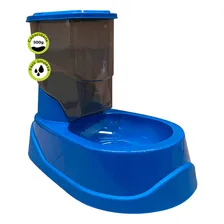 Comedor Cães Gatos Automático Comedouro Alimentador De Ração Foto  mini 1