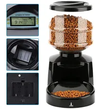 Comedouro Alimentador Automatico Eletronico Temporizado 5kg Com Gravador De Voz Para Caes Gatos Pet E Outros Animais Foto mini 1