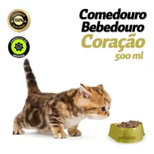 Comedouro Bebedouro Vasilha De Ração Cachorro Pet Gato 500ml Cor Comedouro Bebedouro Amarelo Foto mini 4
