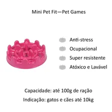 Comedouro Cães Pet Games Lento Pet Fit Mini Pink Foto mini  2