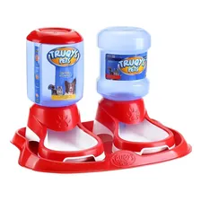 Comedouro Duplo Cachorros Gatos Bebedouro Automático Truqys Foto mini 4