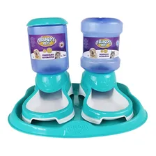 Comedouro Duplo Cachorros Gatos Bebedouro Automático Truqys Foto mini 1