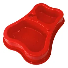 Comedouro Duplo Para Cachorro Gatos Pet Bebedouro Automatico Cor Comedouro Duplo Automatico Vermelho Foto  mini 1