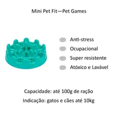 Comedouro Lento Cachorro E Gatos Mini Pet Fit Pet Games Foto mini 2