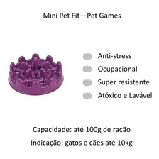 Comedouro Lento Cachorro E Gatos Mini Pet Fit Pet Games Foto mini  2