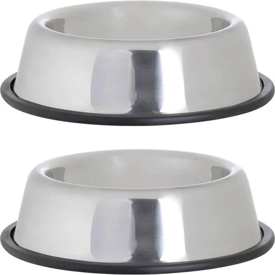 Comedouro Pet Em Aço Inox Tamanho G Cor Prateado 0 Foto 1