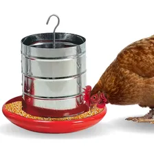 Comedouro Tubolar Para Aves Frangos Pintinhos Galinhas 3kg Foto mini 1