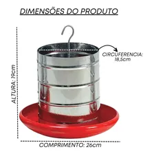 Comedouro Tubolar Para Aves Frangos Pintinhos Galinhas 3kg Foto mini 3