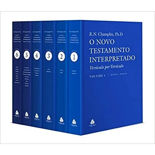 Champlin Novo Testamento de Russell Norman Champlin Editora Hagno, capa dur, edição 2003 em português Foto 1