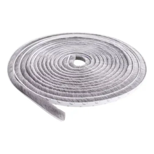 Comfort Door Fita Escova Veda Fresta Vedação Janela Porta Cor Cinza 5m x 10mm Foto 1