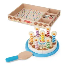 Comidinha Brinquedo Madeira Bolo Aniversário Melissa & Doug Foto mini 4
