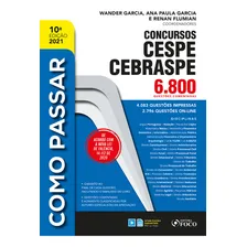 COMO PASSAR EM CONCURSOS CESPE / CEBRASPE - 6.800 QUESTÕES COMENTADAS, de Satin, Aline. Como passar (10), vol. 10. Editorial Editora Foco JurÃdico Ltda, capa mole em português, 2021 Foto mini 3