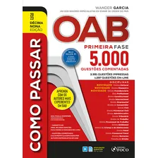 Como Passar Na OAB 5000 Questões Comentadas 1 ª Fase, 19ª Edição, 2023 Foto mini 3