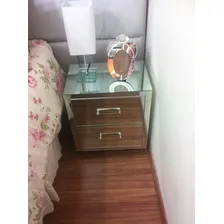 Comoda Espelhada 3 Gavetas Espelho Bisotado Puxador Cristal Foto mini  3