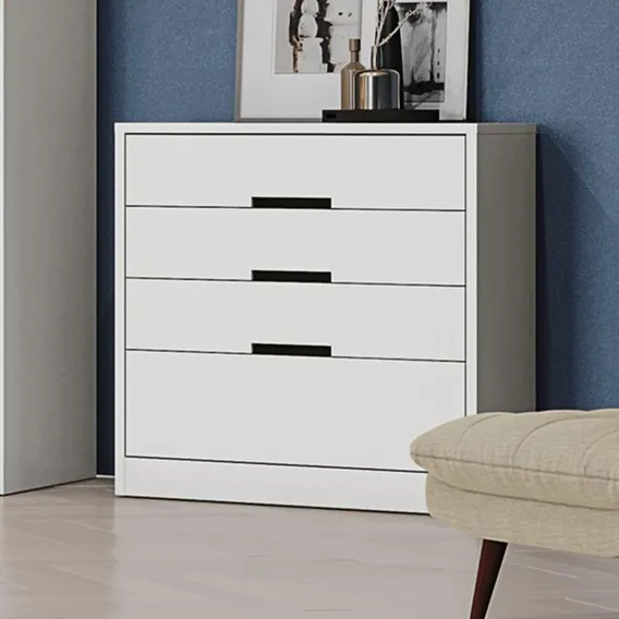Cômoda Kappesberg 4 Gavetas Branco S824 Foto 1