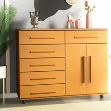 C么moda Sapateira Geval Gran Luxo Com 6 Gavetas 2 Portas Cor Nature Foto mini 1