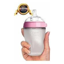 Comotomo Mamadeira 250ml +3m - Verde Cor Rosa Foto mini 3